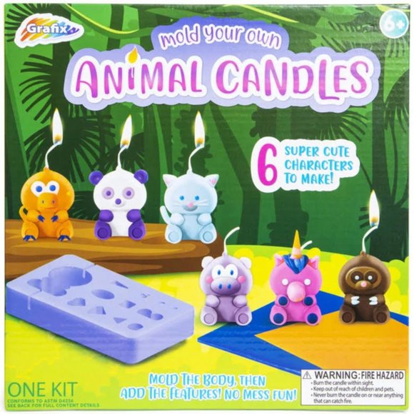 Grafix Toys Last One Left Mold Your Own Animal Candles Kit Candle